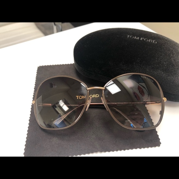 Tom Ford Accessories - Tom Ford Solange Brown/Light Gold